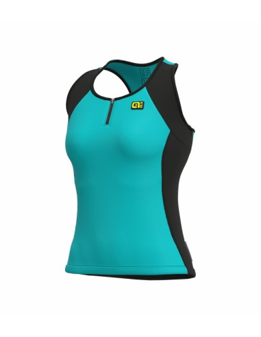 Canotta Top ciclismo donna ALE' SOLID BLOCK turchese