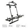 Fabbri Portabici posteriore Fabbri BICI OK MTB VAN 2 per Ducato Jumper Boxer nero