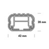 Fabbri Barre portatutto Fabbri telescopiche alluminio rail chiuso ALU VIVA 2 RC silver