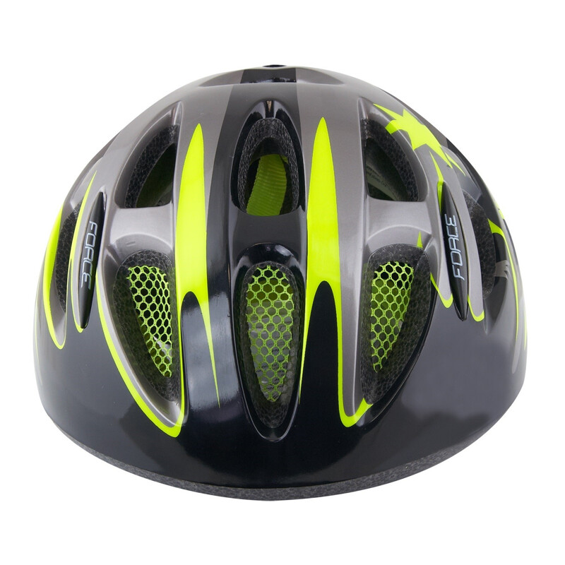 Force Casco da bambino bici Force Lark black fluo