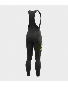 Calzamaglia invernale ciclismo ALE' SOLID WINTER nero-giallo fluo 2022 2