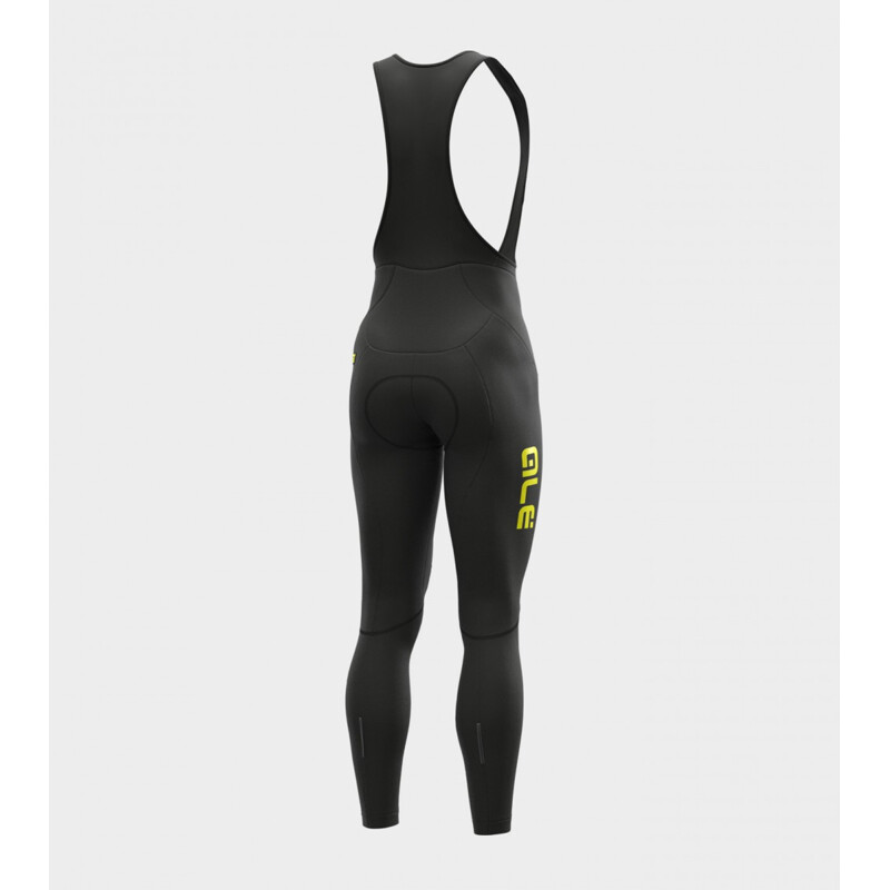 ALE' Calzamaglia invernale ciclismo ALE' SOLID WINTER nero-giallo fluo 2025