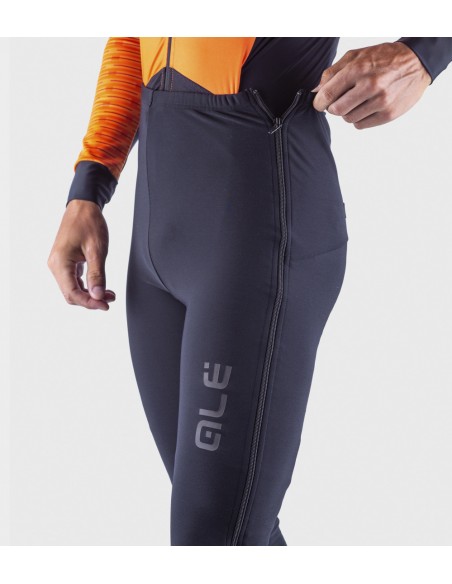Calzamaglia invernale ciclismo senza bretelle ALE' SOLID FUGA nero 2022