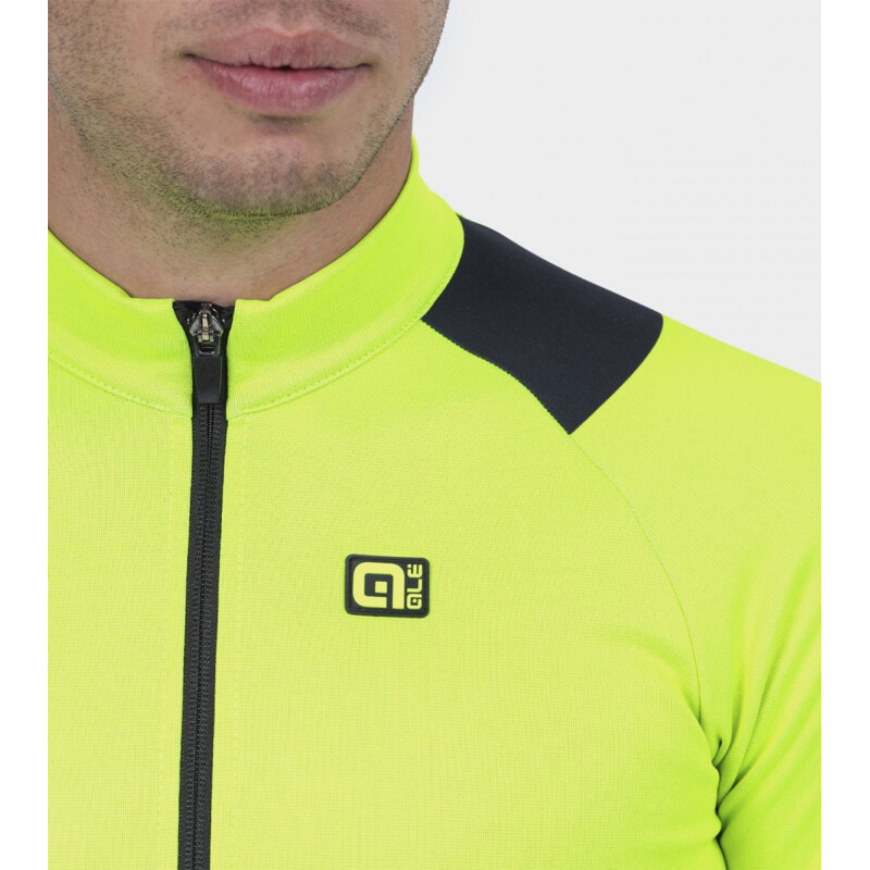 ALE' Maglia invernale ciclismo ALE' R-EV1 THERMAL giallo fluo