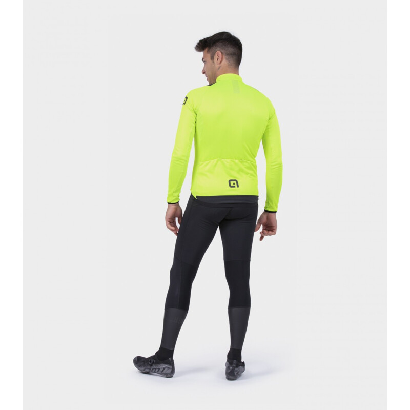 ALE' Maglia invernale ciclismo ALE' R-EV1 THERMAL giallo fluo