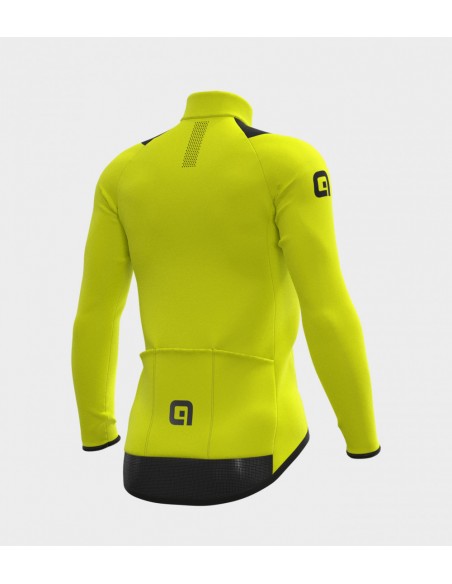 Maglia invernale ciclismo ALE' R-EV1 THERMAL giallo fluo