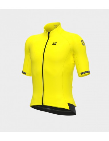 Maglia invernale ciclismo ALE' manica corta KLIMATIK K-TOUR giallo fluo