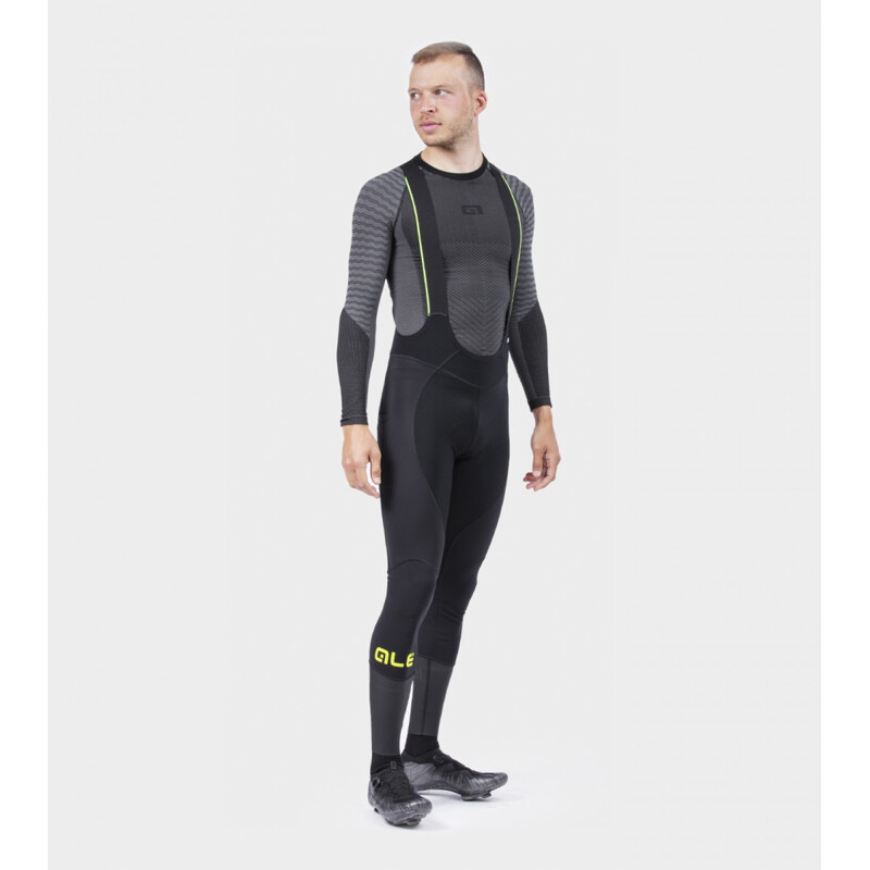 ALE' Calzamaglia invernale ciclismo ALE' R-EV1 CLIMA WARM giallo fluo