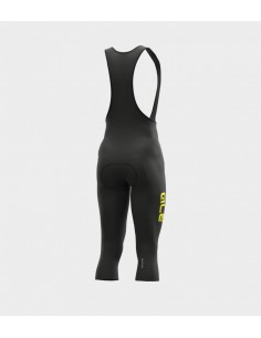Pantalone invernale ciclismo ALE' 3/4 SOLID WINTER nero-giallo fluo 2022 2