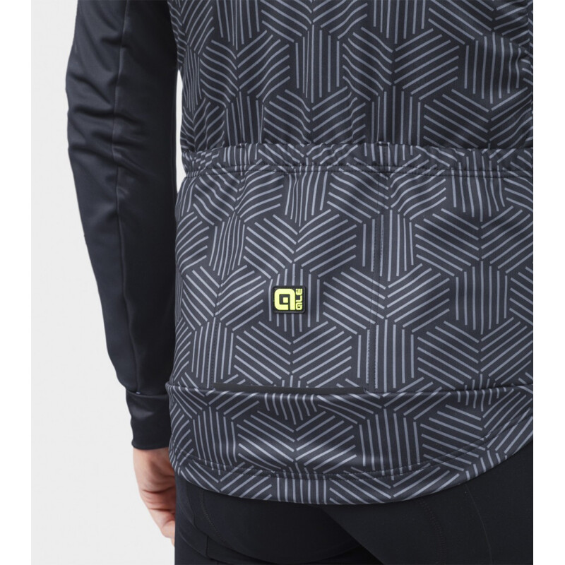 ALE' Giubbino invernale ciclismo ALE' SOLID CROSS nero-grigio