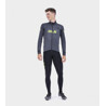 ALE' Giubbino invernale ciclismo ALE' SOLID CROSS nero-grigio