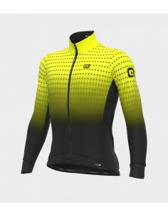Maglia invernale ciclismo ALE' PR-S BULLET giallo fluo-nero 2022