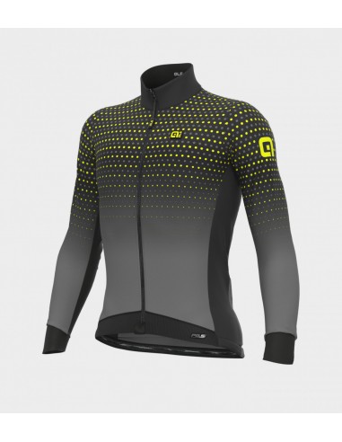 Maglia invernale ciclismo ALE' PR-S BULLET nero-grigio