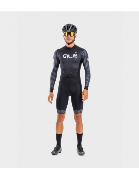 Body invernale ciclismo ALE' PR-S FUGA nero-bianco