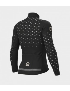Maglia invernale ciclismo ALE' PR-R STARS nero-tortora 2022 2