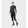 ALE' Pantalone invernale donna 3/4 con bretelle ALE' SOLID essential nero