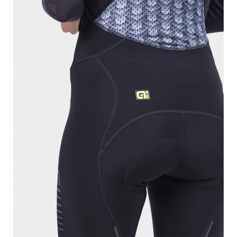 ALE' Pantalone invernale donna 3/4 con bretelle ALE' SOLID essential nero