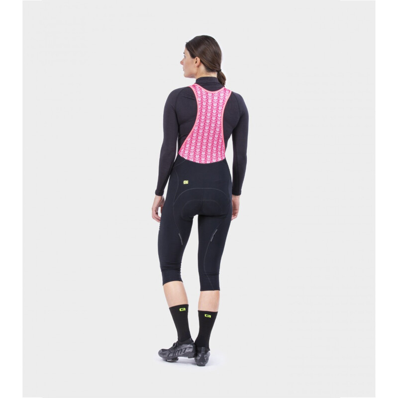 ALE' Pantalone invernale donna 3/4 con bretelle ALE' SOLID essential bianco