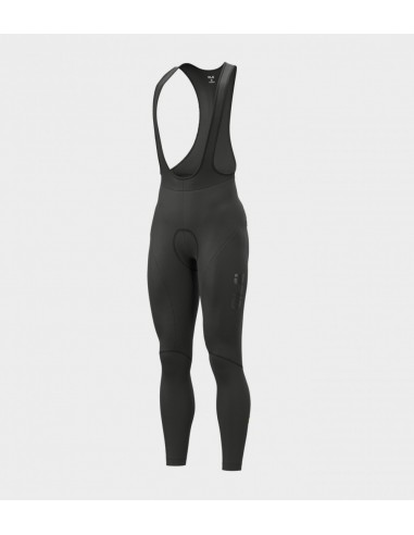 Calzamaglia invernale ciclismo ALE' SOLID WINTER nero-giallo fluo