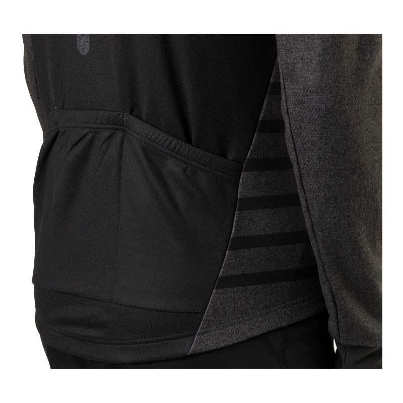 AGU Maglia ciclismo AGU MELANGE ESSENTIAL manica lunga grigia