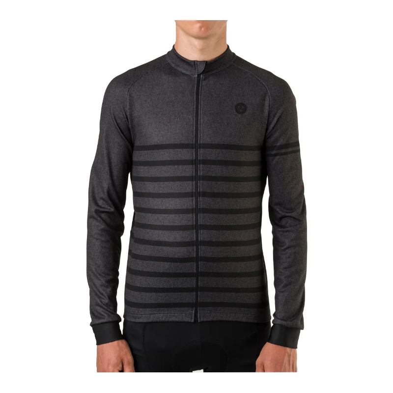 AGU Maglia ciclismo AGU MELANGE ESSENTIAL manica lunga grigia