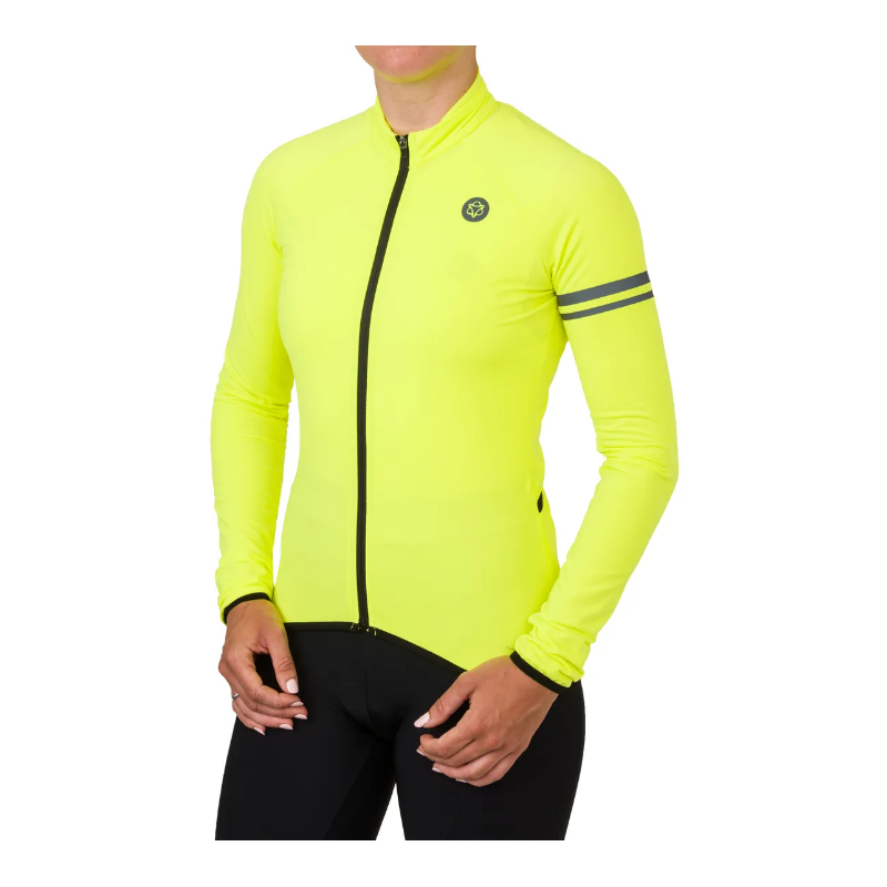 AGU Maglia donna AGU THERMO ESSENTIAL invernale gialla fluo