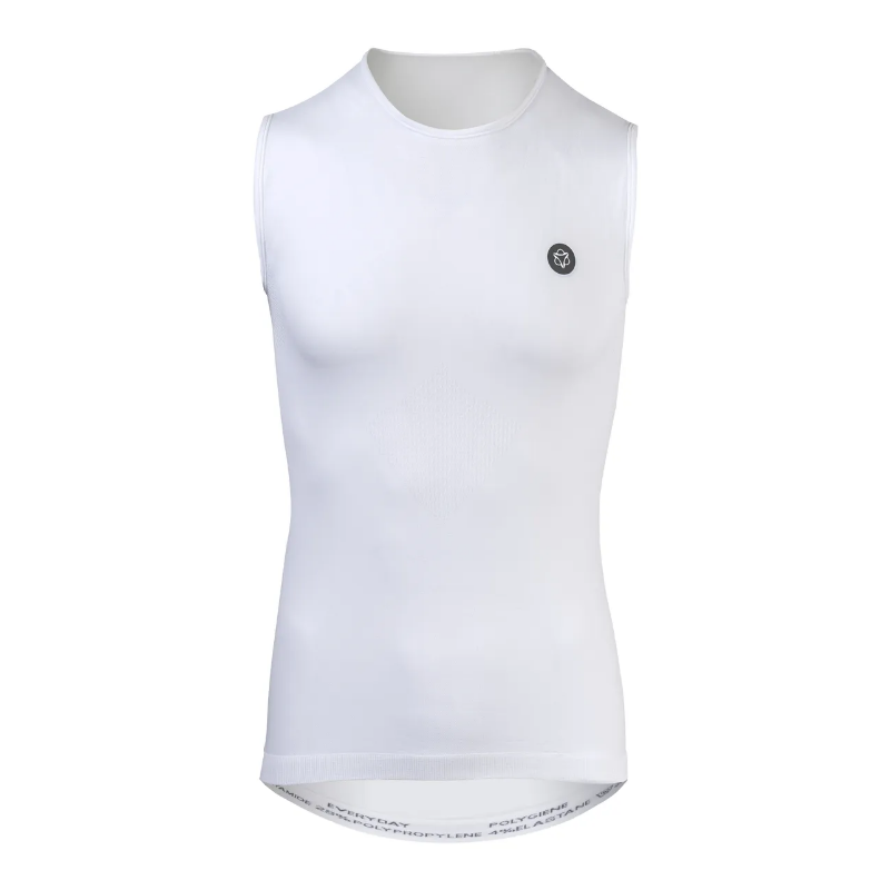 AGU Maglia intimo AGU senza maniche bianca unisex