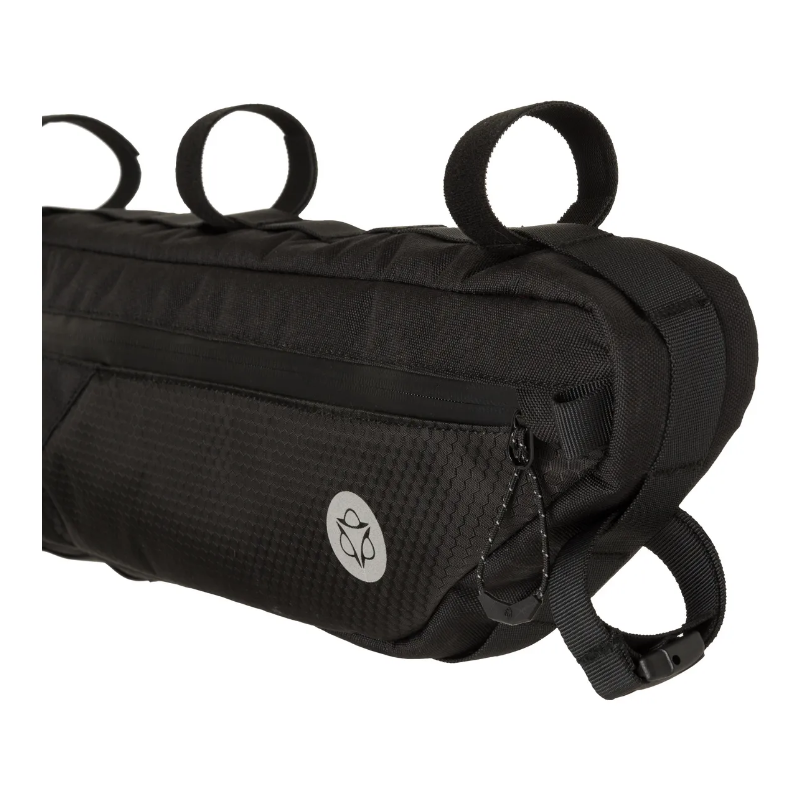 AGU Borsa orizzontale al telaio bikepacking  AGU  VENTURE 4 litri nera MEDIUM