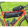 AGU Borsa orizzontale al telaio bikepacking  AGU  VENTURE 4 litri nera MEDIUM
