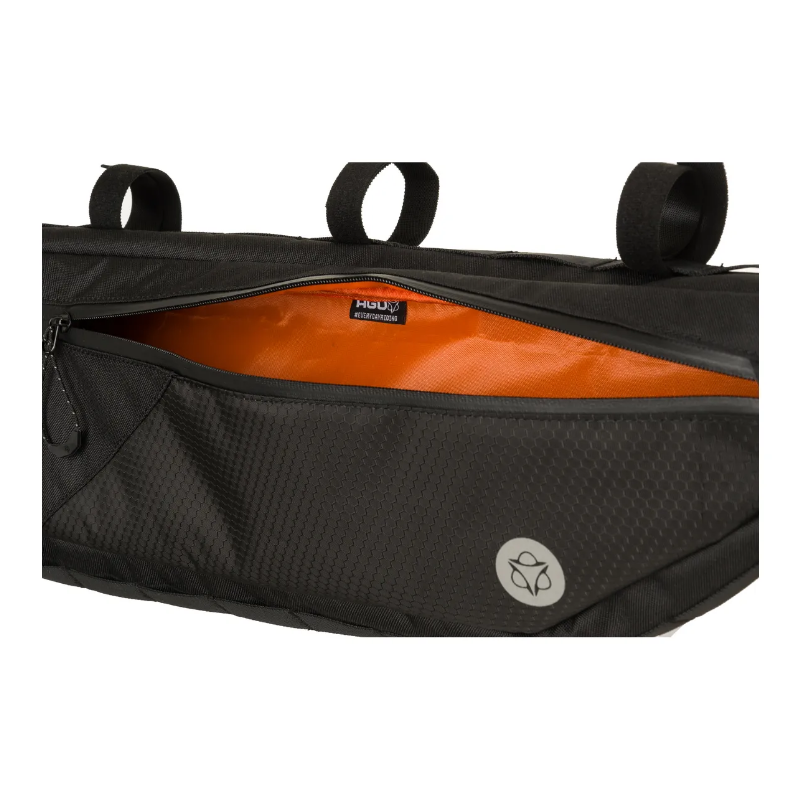 AGU Borsa orizzontale al telaio bikepacking AGU VENTURE 3 litri nero SMALL