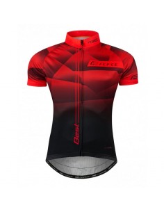 Maglia ciclismo FORCE BEST nero rosso