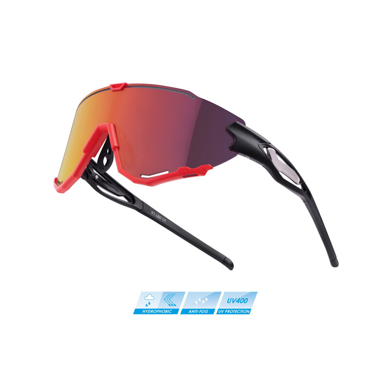 Force Occhiali per bici ciclismo FORCE CREED black-red