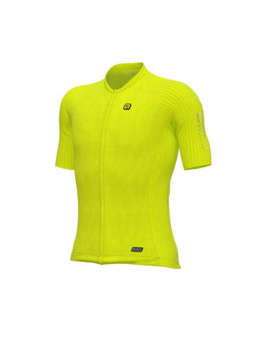 Maglia ciclismo ALE' R-EV1 SILVER COOLING giallo fluo