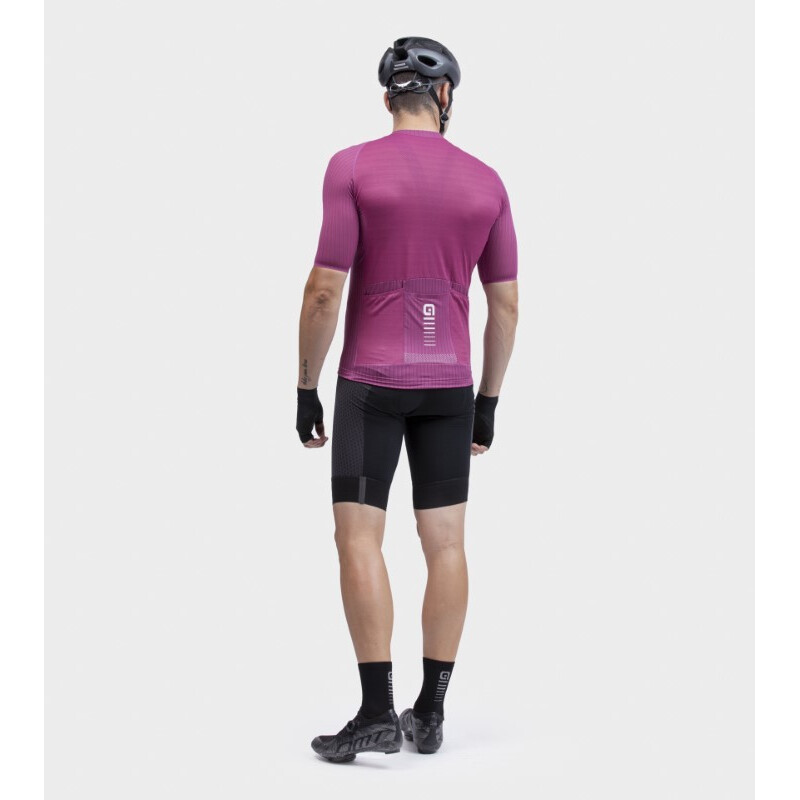 ALE' Maglia ciclismo ALE' R-EV1  SILVER COOLING amaranto