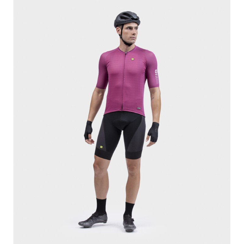 ALE' Maglia ciclismo ALE' R-EV1  SILVER COOLING amaranto