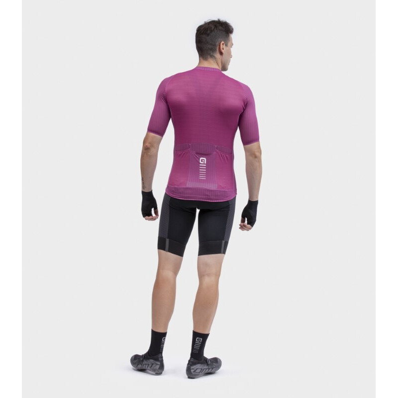 ALE' Maglia ciclismo ALE' R-EV1  SILVER COOLING amaranto