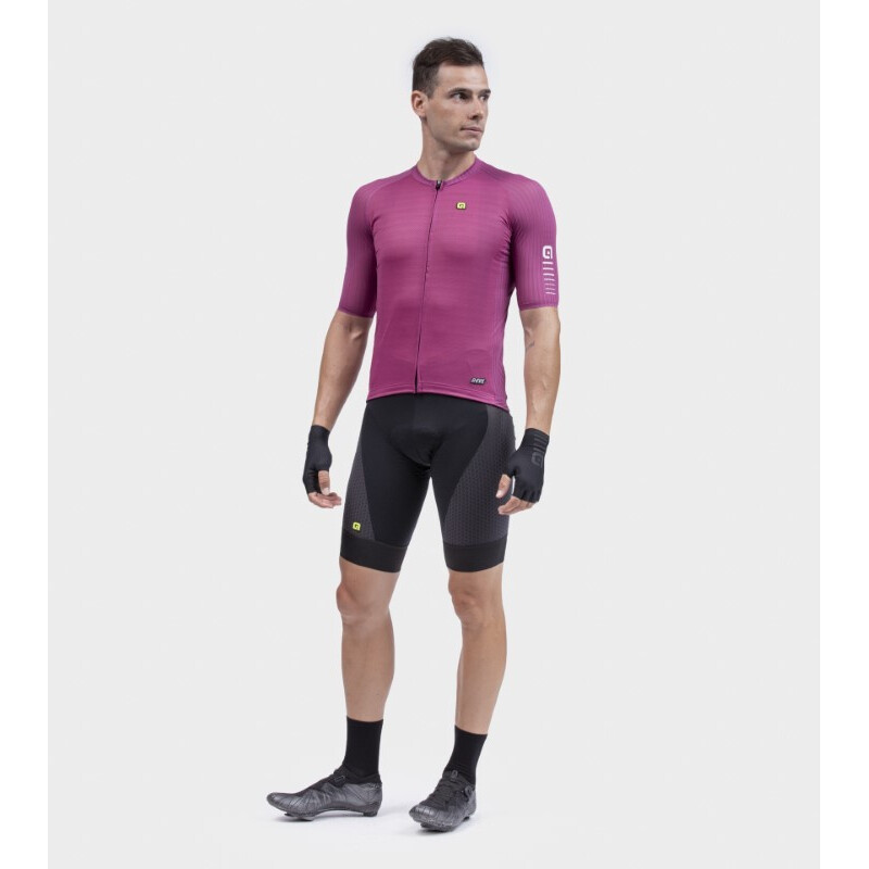 ALE' Maglia ciclismo ALE' R-EV1  SILVER COOLING amaranto