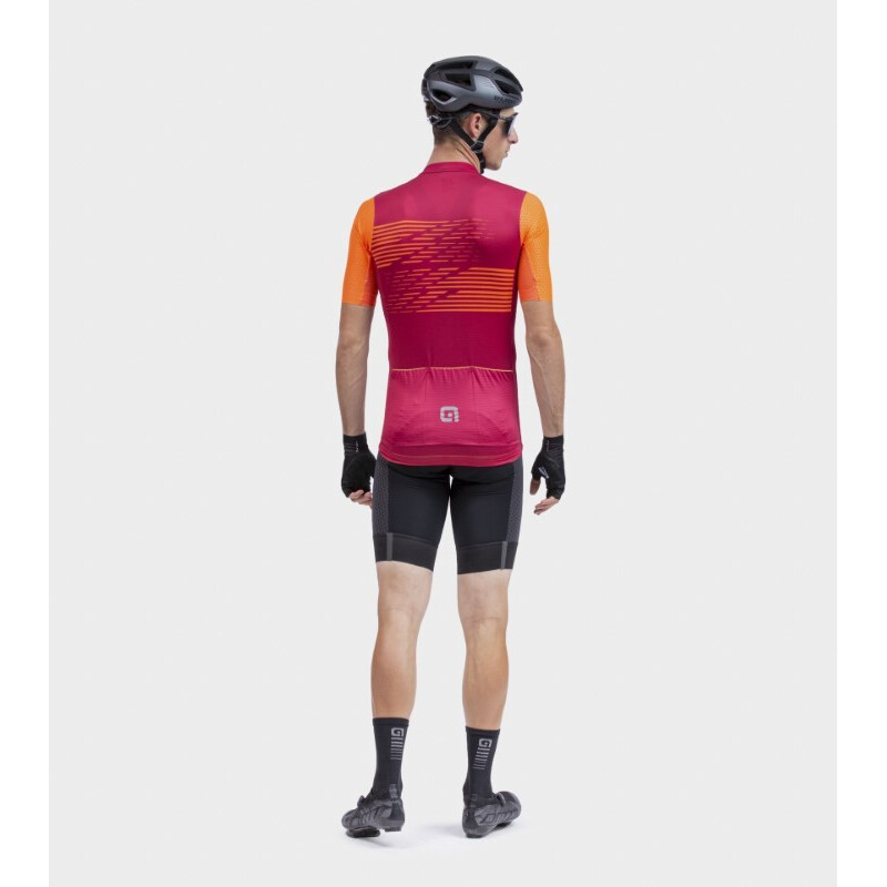 ALE' Maglia ciclismo ALE' PR-S LOGO bordeaux