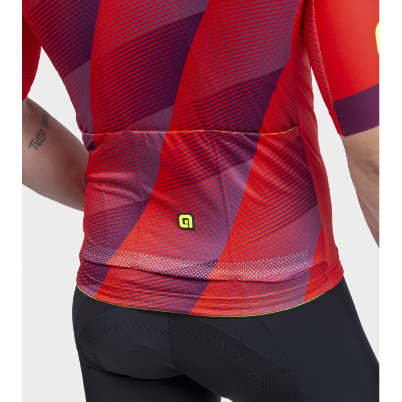 ALE' Maglia ciclismo ALE' PR-R SQUARE rosso