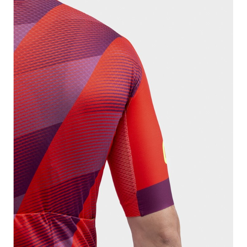 ALE' Maglia ciclismo ALE' PR-R SQUARE rosso