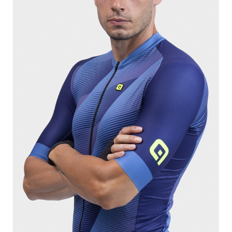 ALE' Maglia ciclismo ALE' PR-R SQUARE blu