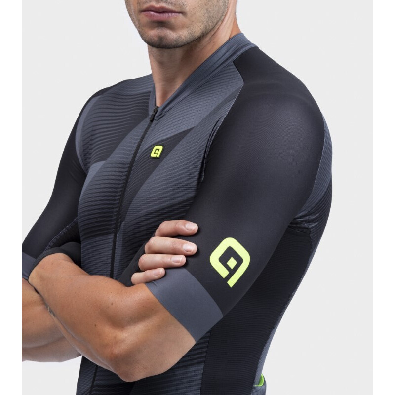 ALE' Maglia ciclismo ALE' PR-R SQUARE nero