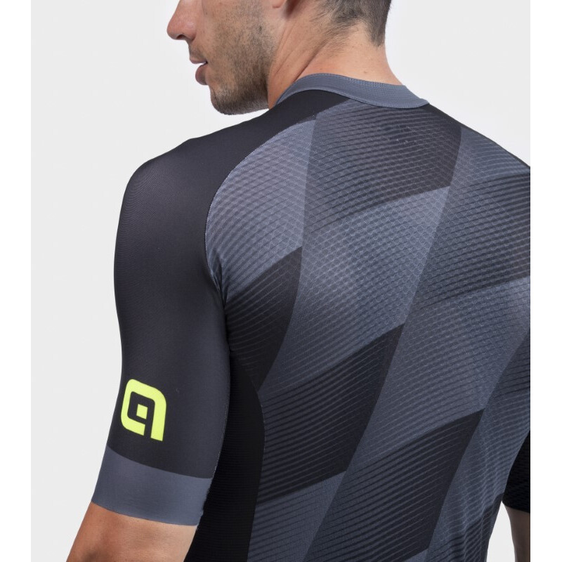 ALE' Maglia ciclismo ALE' PR-R SQUARE nero