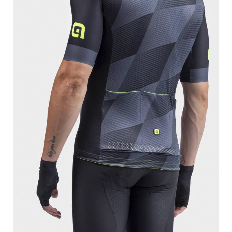 ALE' Maglia ciclismo ALE' PR-R SQUARE nero