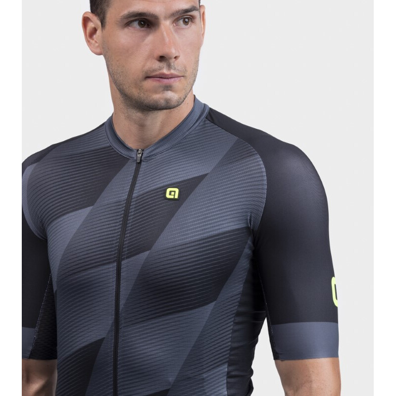 ALE' Maglia ciclismo ALE' PR-R SQUARE nero