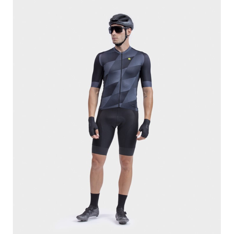 ALE' Maglia ciclismo ALE' PR-R SQUARE nero