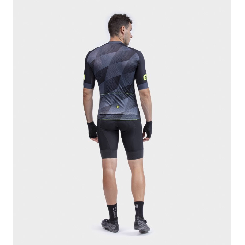 ALE' Maglia ciclismo ALE' PR-R SQUARE nero