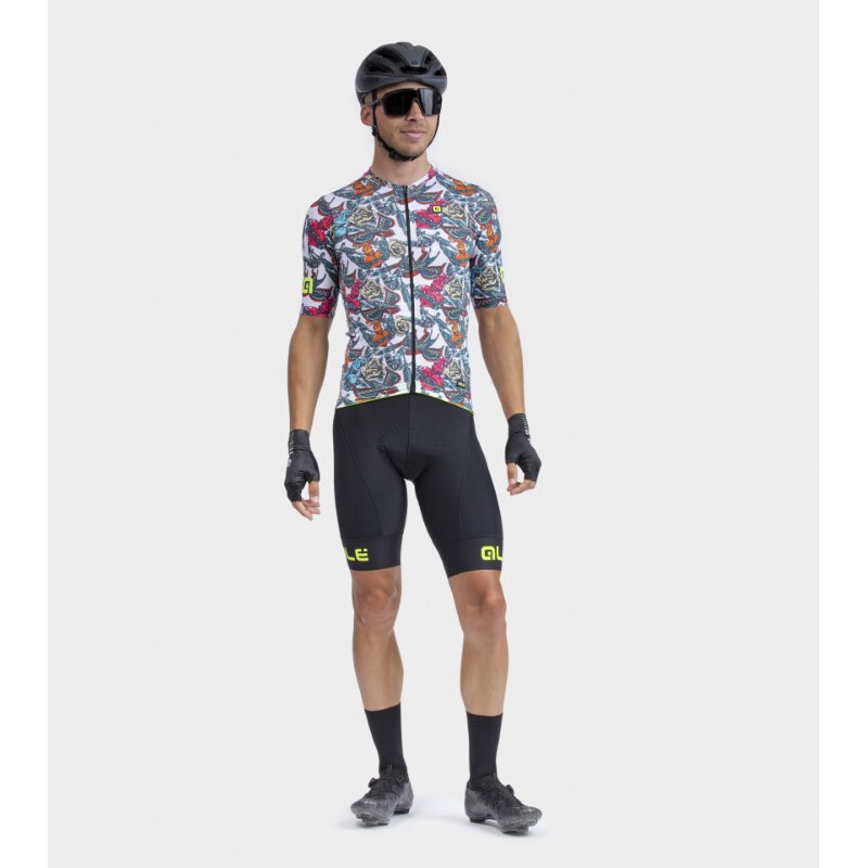 ALE' Maglia ciclismo ALE' PR-R TATTOO bianco