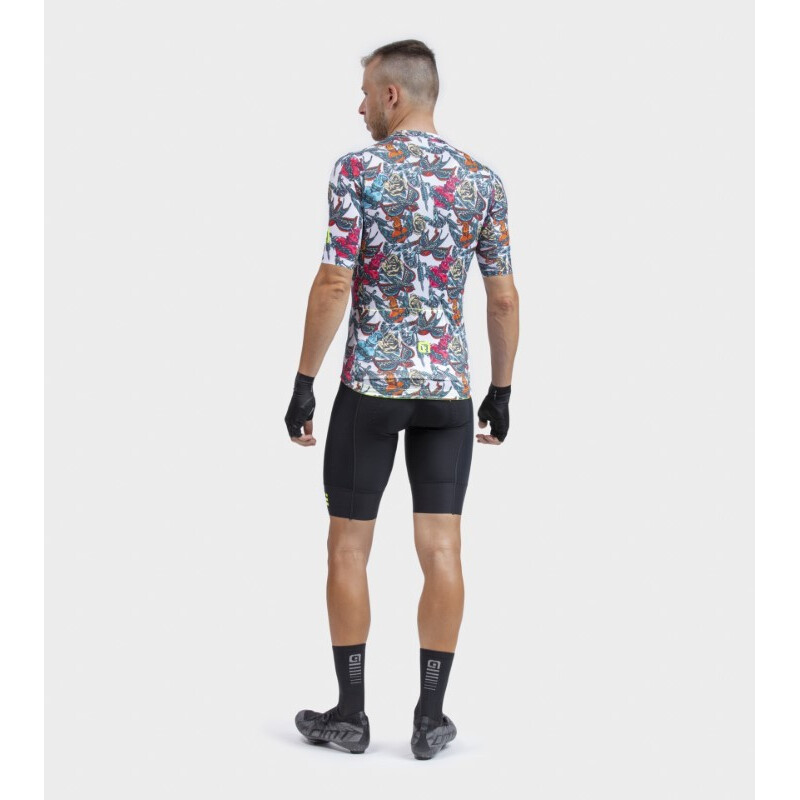 ALE' Maglia ciclismo ALE' PR-R TATTOO bianco