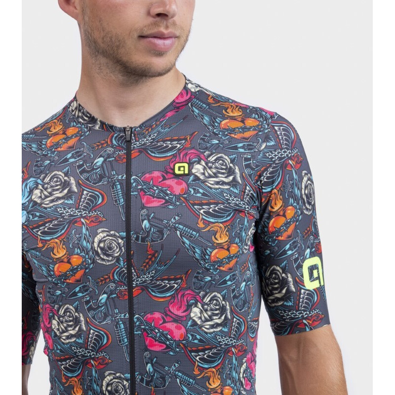 ALE' Maglia ciclismo ALE' PR-R TATTOO grigio